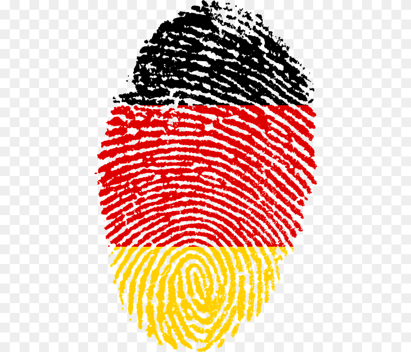 455x720 Fingerprint Germany Flag, Logo, Person PNG