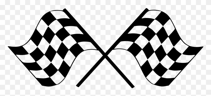 1281x535 Finish Flag Checkered Car Race Image Racing Flags Clipart, Gray, World Of Warcraft HD PNG Download