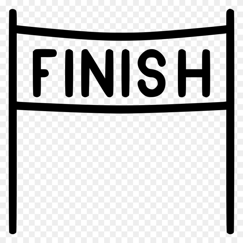 980x980 Finish Line Race Svg Icon Finish Line Transparent Background, Text, Label, Stencil HD PNG Download