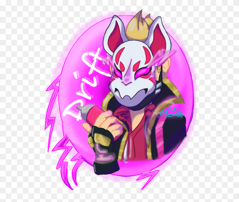 540x650 Finished This I39m Happy Took Me 4 Hrs To Do For All Fortnite Fan Art Drift, Purple, Graphics HD PNG Download