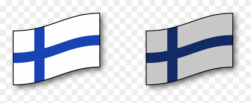 1281x470 Finland Finnish Flag Image Flag Of Finland, Symbol, Logo, Trademark HD PNG Download