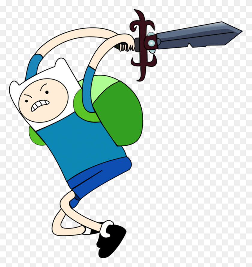 865x923 Finn Adventure Time Adventure Time Finn With Sword, Bottle HD PNG Download