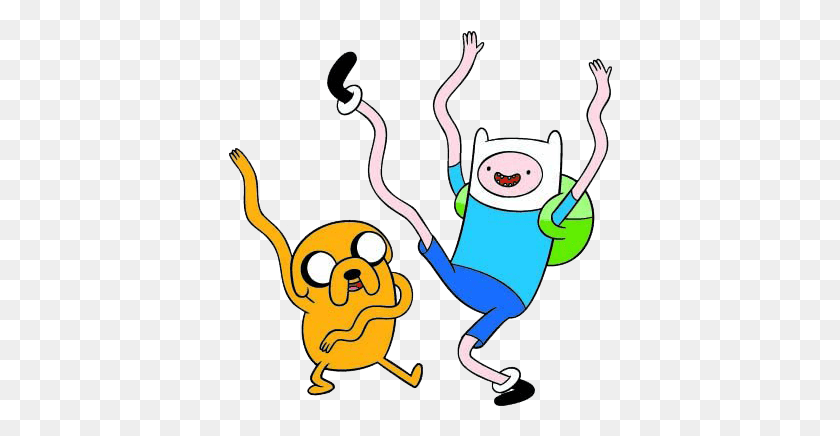 384x376 Finn And Jake Are The Two Popular Characters From Adventure Adventure Time Finn And Jake, Bungee, Rope HD PNG Download