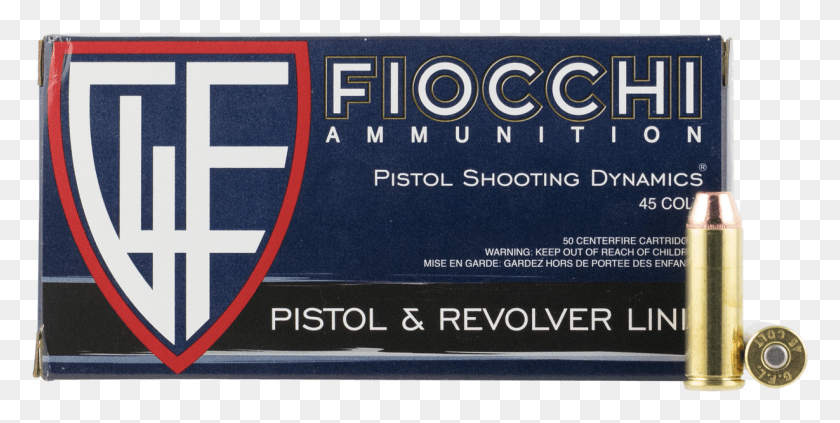 1229x573 Fiocchi Pistol Shooting Dynamics 45 Long Colt Fiocchi 10 Mm, Text, Word, Label HD PNG Download