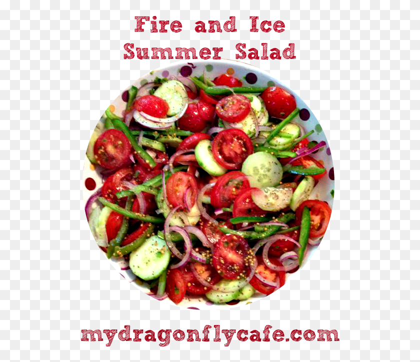 519x664 Fire And Ice Summer Salad2 Caprese Salad, Plant, Dish, Meal HD PNG Download