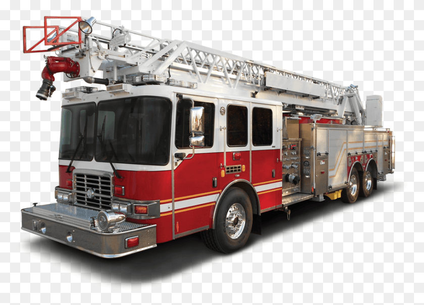 Пожарная машина фото на белом фоне
