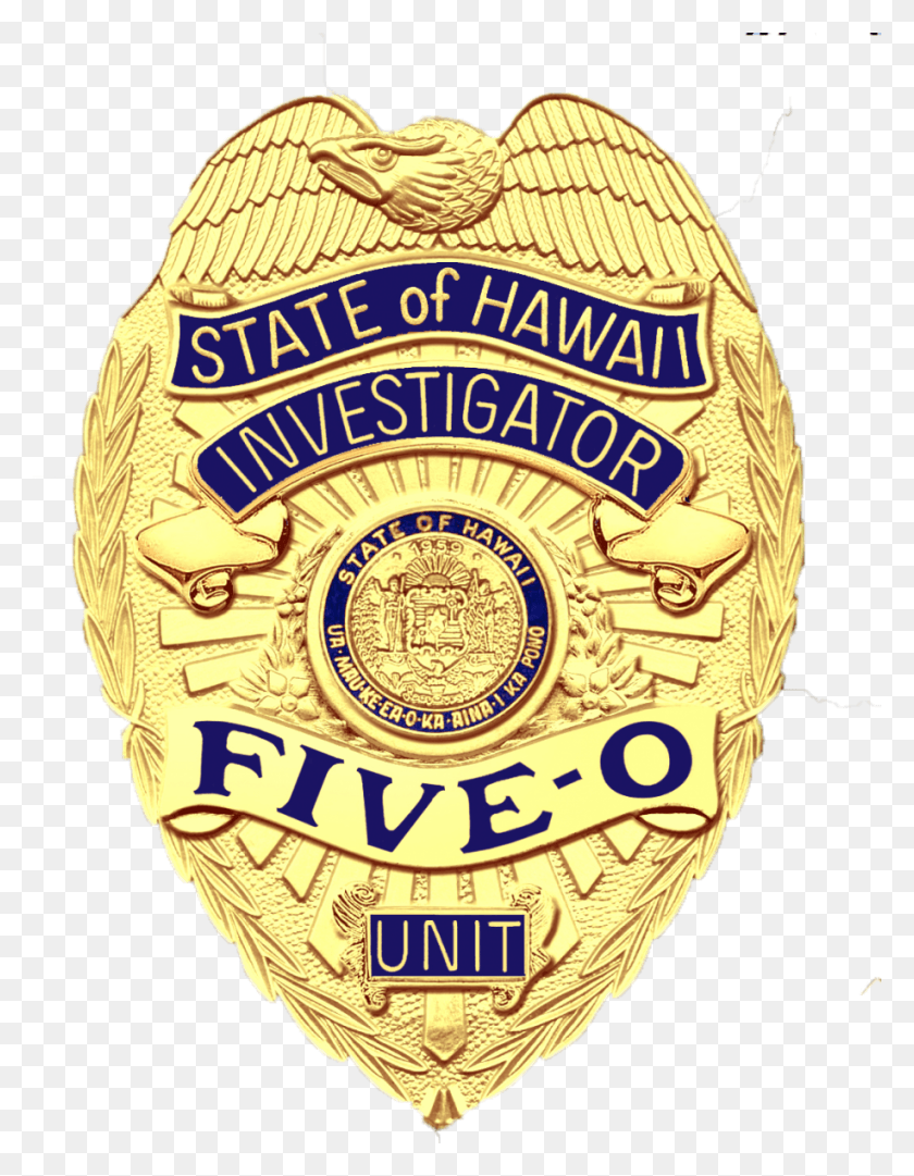 916x1200 Fire Badge Hawaii Five O Police Badges Porsche Logo Hawaii Five O Police Badge, Symbol, Trademark, Plant HD PNG Download
