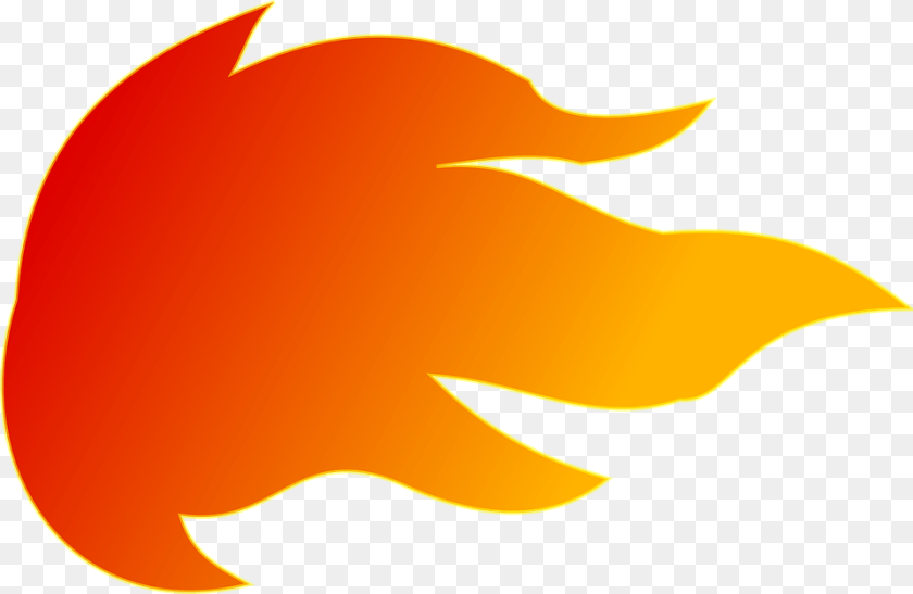 Fire Blast Meteor Fireball Comet Flames Burn Blast Off Fire Clipart, Leaf, Plant, Animal, Sea Life Sticker PNG