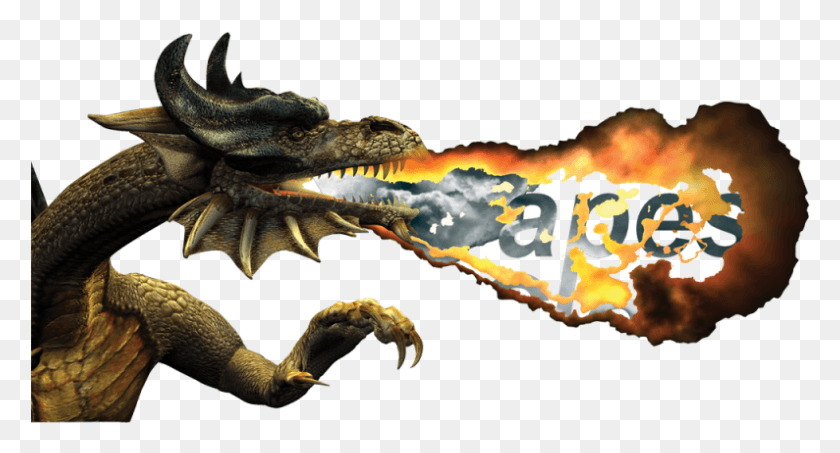 794x401 Fire Breathing Dragon, Lizard, Reptile, Animal HD PNG Download