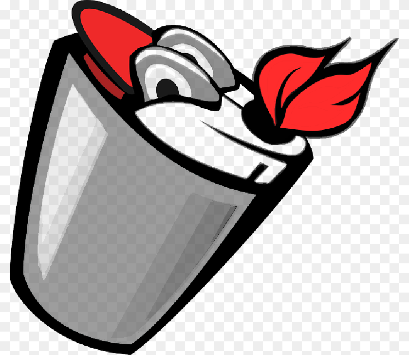 Fire Cartoon Smoking Light Lighter Cigarette Lighter Clip Art, Dynamite, Weapon PNG