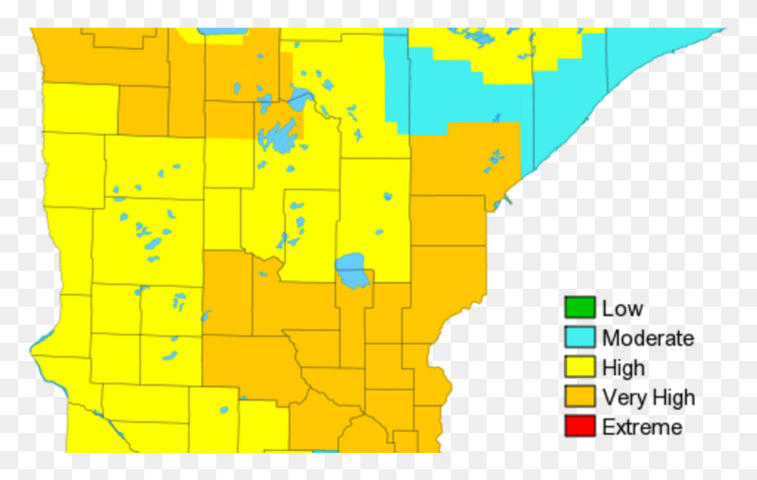 1155x699 Fire Danger Remains High Going Into Weekend Map, Plot, Diagram, Atlas HD PNG Download