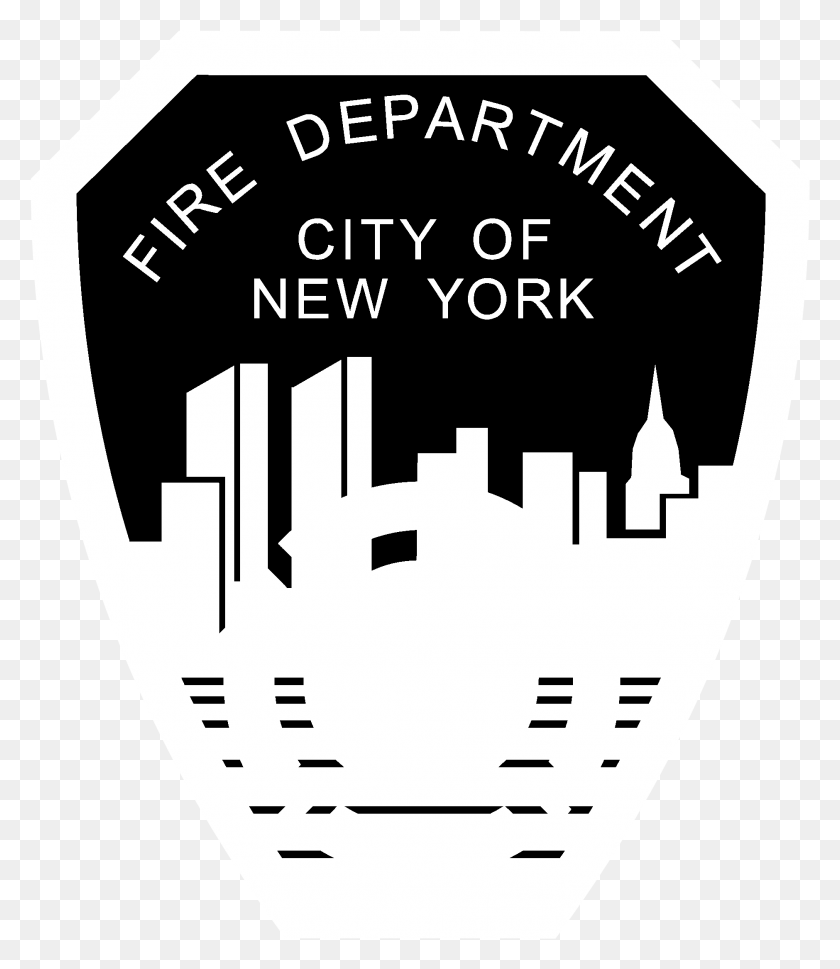 1879x2191 Fire Department City Of New York Logo Black And White New York City Fire Department, Light, Symbol, Trademark HD PNG Download