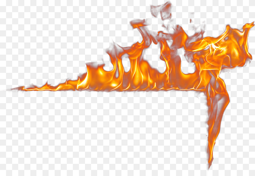 Fire Effects Flame Effect Frame By Amanda Paper Fire Effect, Bonfire Sticker PNG