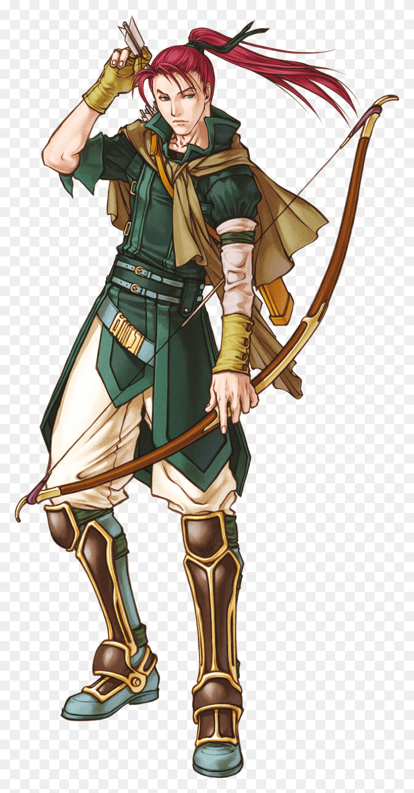 788x1564 Fire Emblem Path Of Radiance Shinon, Person, Human, Archery HD PNG Download