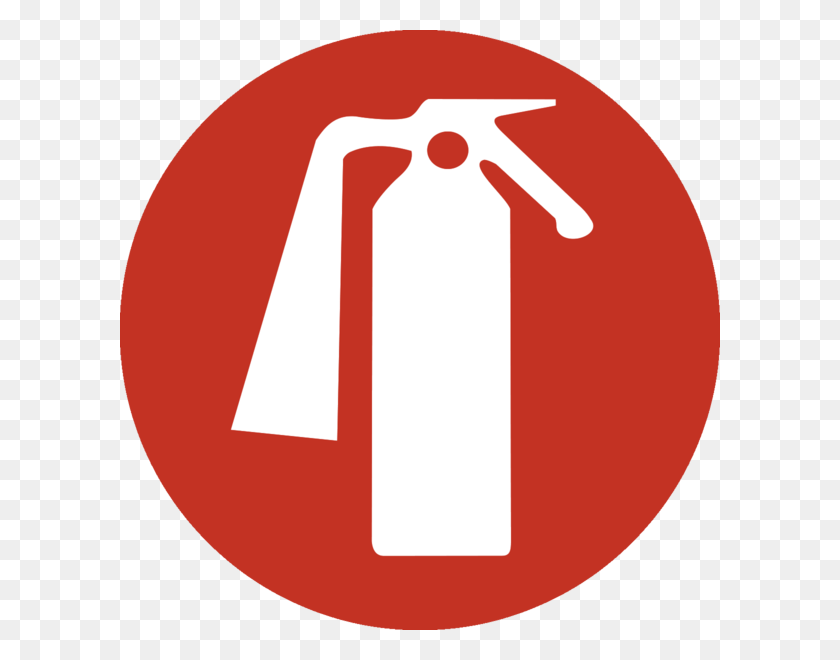 600x600 Fire Extinguisher Sign Round, Symbol, Logo, Trademark HD PNG Download