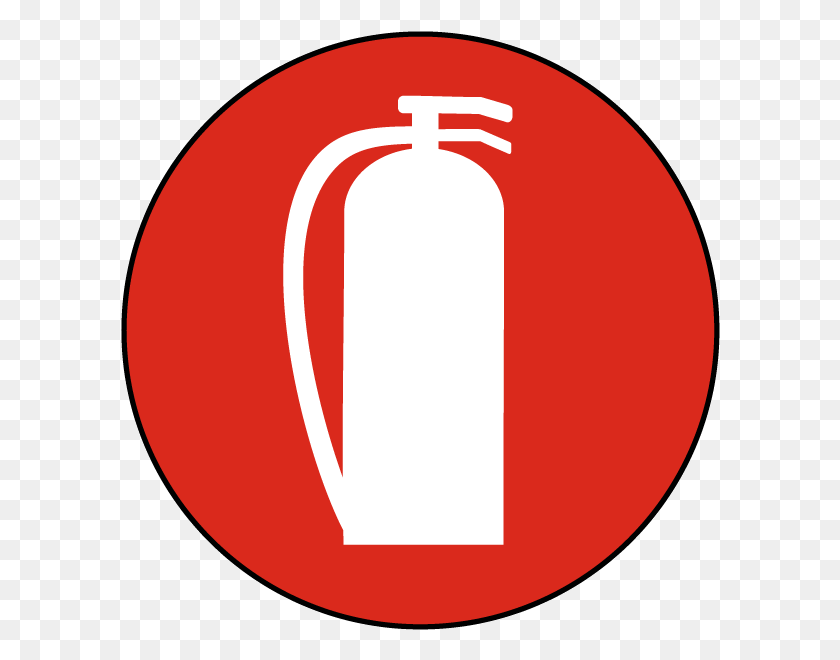 600x600 Fire Extinguisher Symbol Floor Sign Circle, Number, Text, Logo HD PNG Download