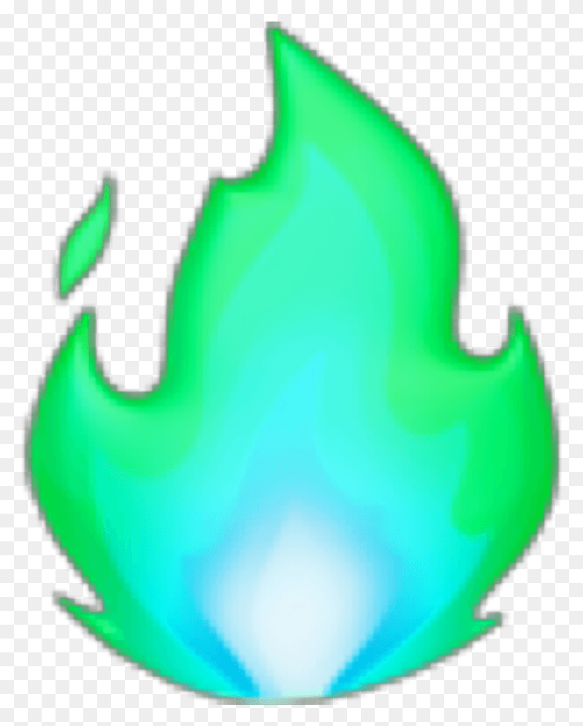 1650x2086 Fire Fuego Lightblue Celeste Green Verde Emoji Freetoedit Emoji Iphone Fire, Animal, Bird, Mammal Hd Png Download