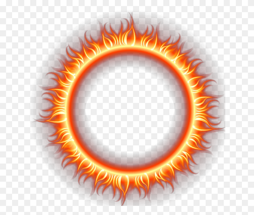 650x650 Fire Image Fire Circle Logo, Lamp, Eclipse, Astronomy HD PNG Download