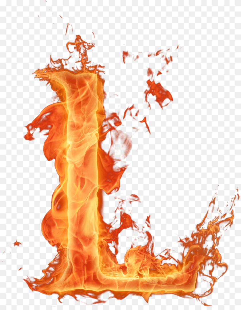 Fire Letter L, Flame, Adult, Bride, Female Sticker PNG
