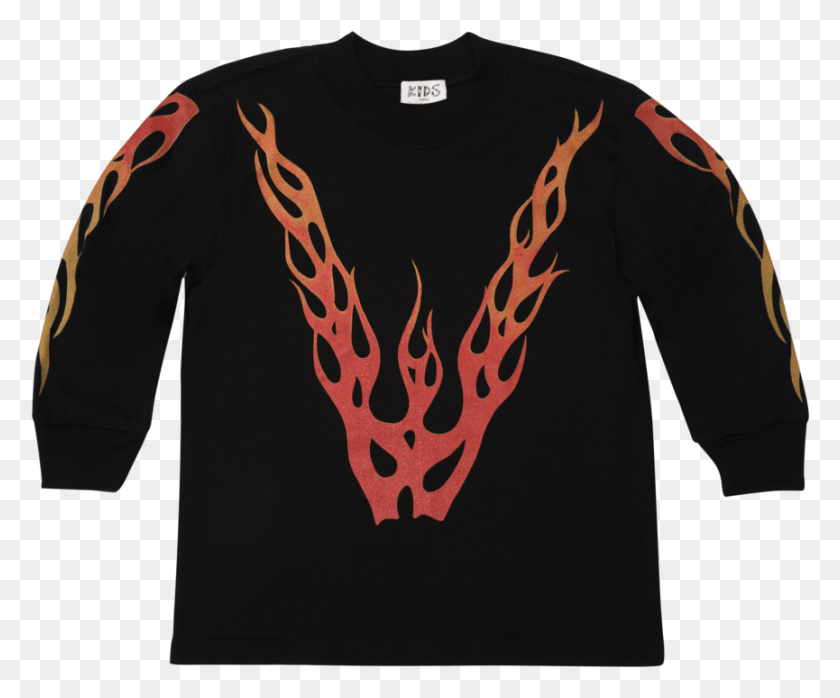 865x708 Fire Long Sleeve Tee, Clothing, Apparel, Long Sleeve HD PNG Download