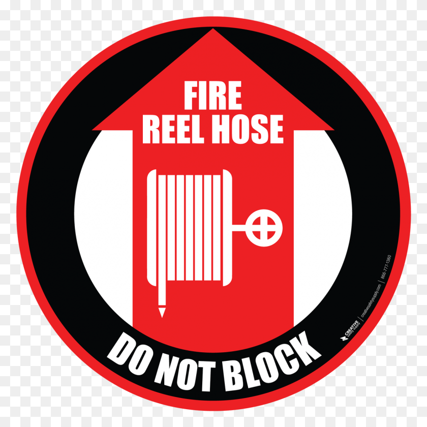 1240x1240 Fire Reel Hose Do Not Block Circle, Label, Text, Logo HD PNG Download