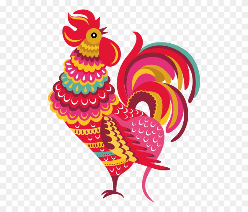 519x659 Fire Rooster, Bird, Animal, Poultry HD PNG Download