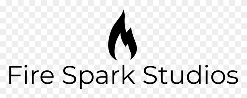 867x305 Fire Spark Studios Logo, Gray, World Of Warcraft HD PNG Download