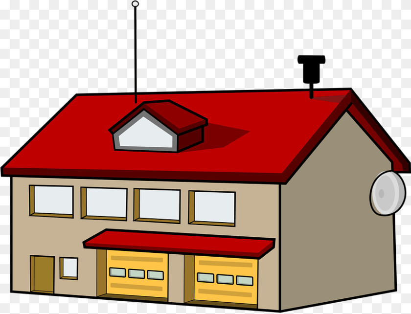 Fire Station Clip Art, Garage, Indoors, Scoreboard, Architecture Clipart PNG