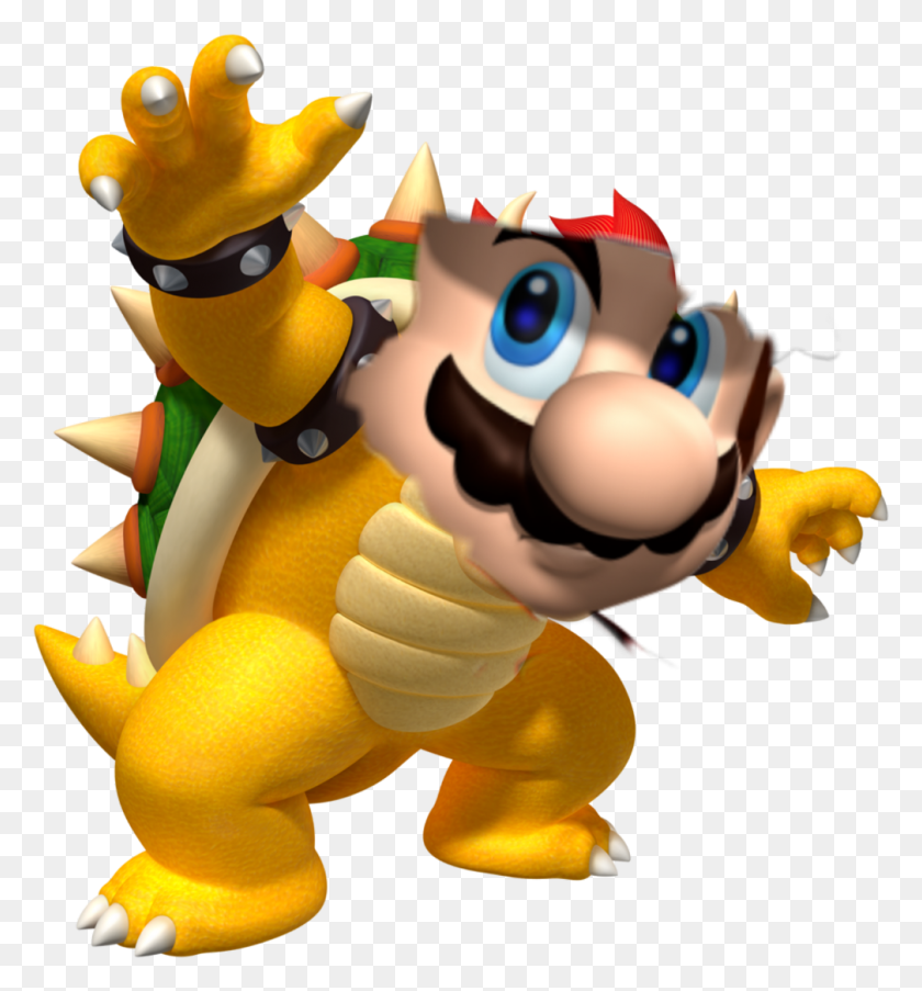 1008x1090 Fire Sticker Mario Bowser, Super Mario, Toy HD PNG Download