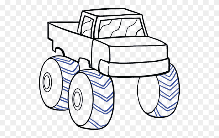 542x468 Fire Truck Clipart Monster Truck, Vehicle, Transportation, Tire HD PNG Download