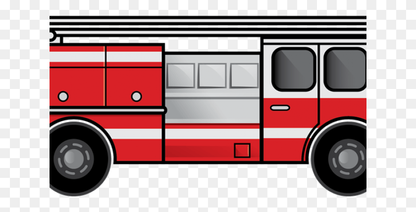 641x369 Fire Truck Clipart Transparent Background Clip Art Fire Truck Cartoon, Vehicle, Transportation, Bus HD PNG Download