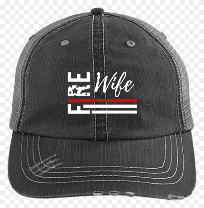 1123x1146 Fire Wife Flag Embroidered Distressed Unstructured, Clothing, Apparel, Baseball Cap HD PNG Download