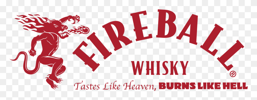 1188x411 Fireball Cinnamon Whisky Logo, Text, Alphabet, Label HD PNG Download