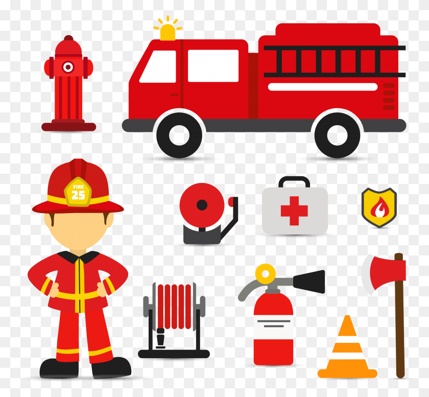 2663x2451 Пожарный Пожарная Машина Евклидова Векторная Пожарная Машина Svg Free, Человек, Человек, Пожарный Png Скачать