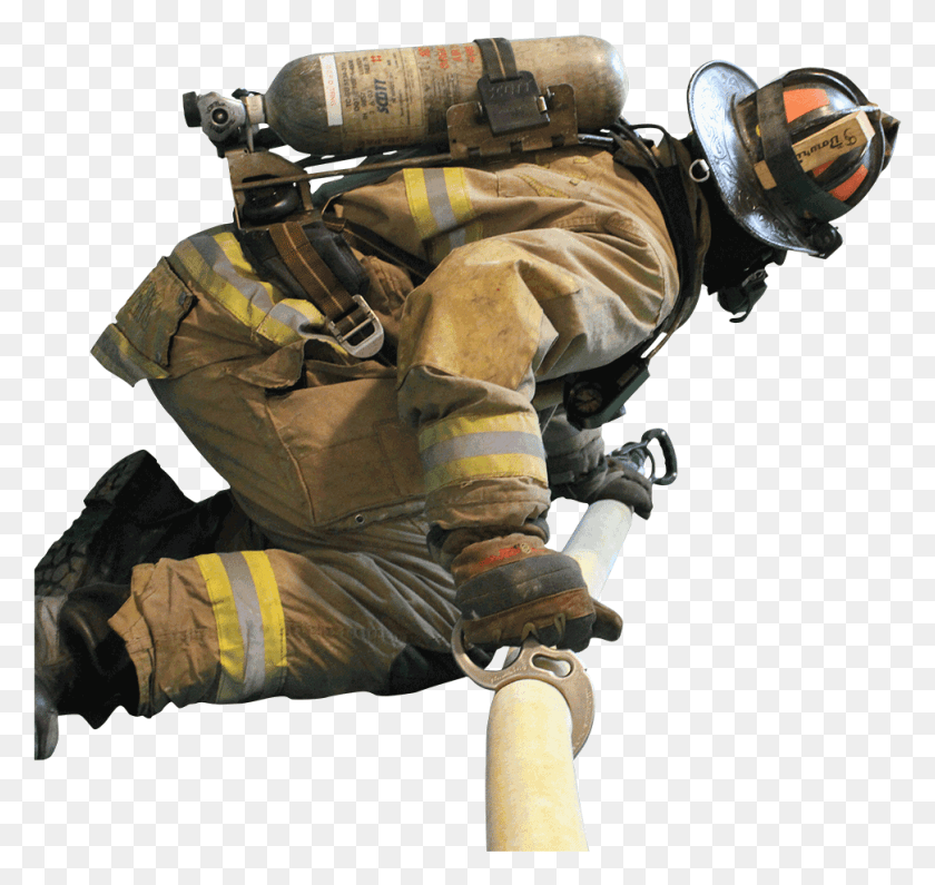 971x916 Firefighter Fire Fighter, Person, Human, Fireman HD PNG Download