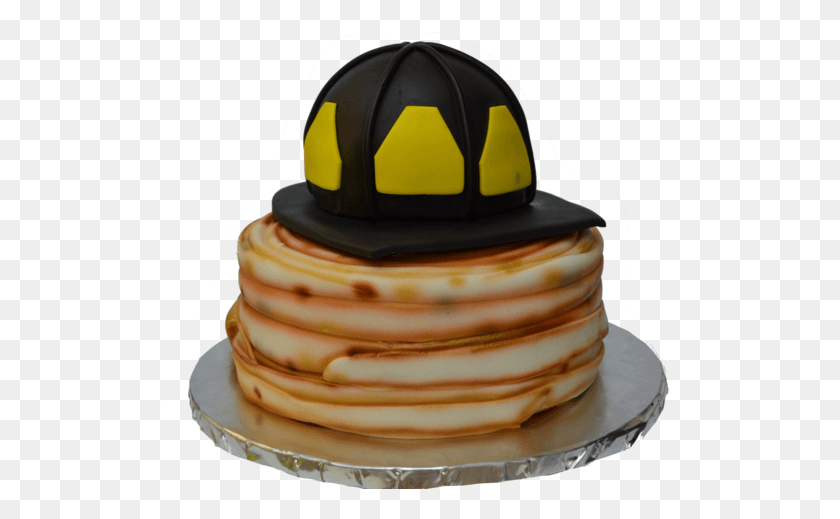 511x459 Firefighter Helmet And Hose Cake Toronto Bnh, Pancake, Bread, Food HD PNG Download