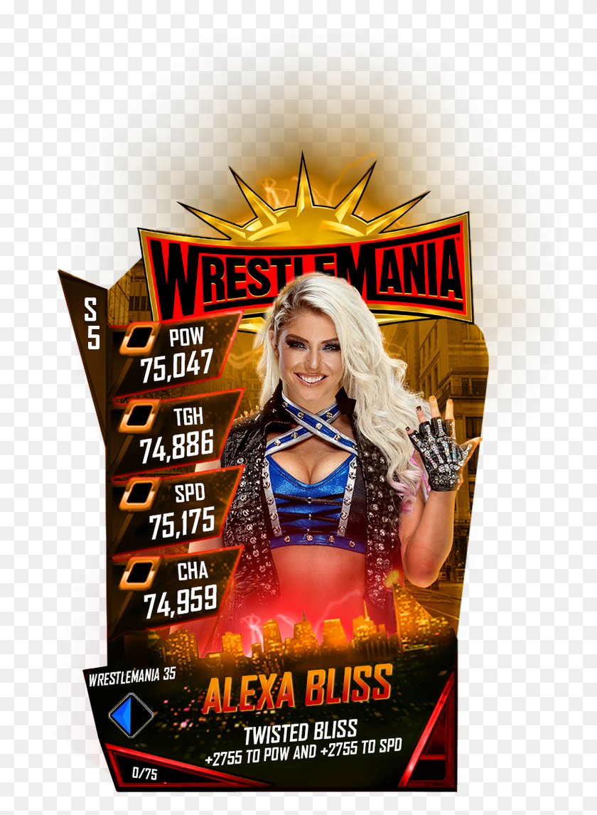 736x1086 Firefly Funhouse Experience On Twitter Wwe Supercard Wrestlemania 35 Cards, Advertisement, Poster, Flyer HD PNG Download