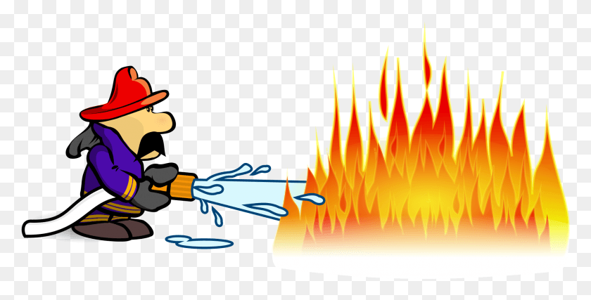 1896x894 Fireman, Fire, Flame, Bonfire HD PNG Download