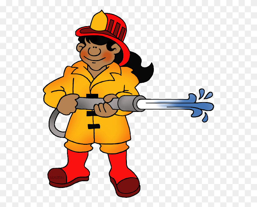 561x615 Fireman Clipart Occupation Firefighter Clipart, Person, Human HD PNG Download