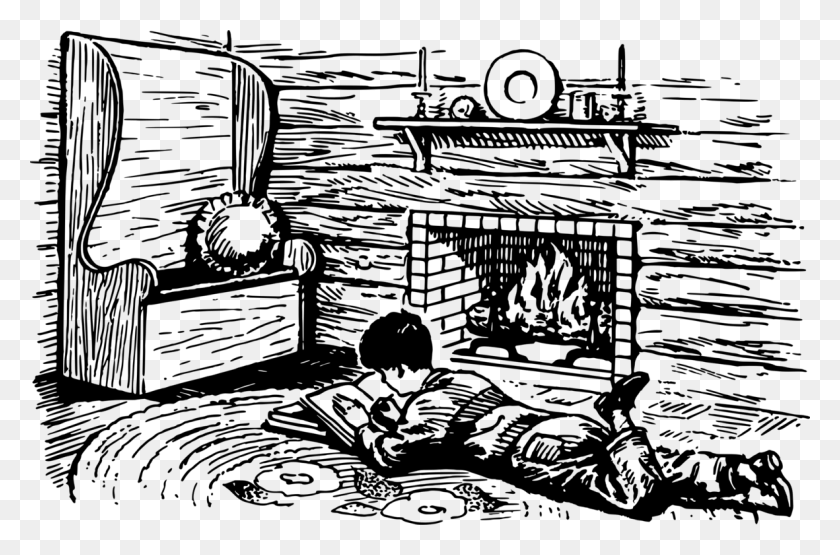 1181x750 Fireplace Computer Icons Drawing Black And White Chimney Fireplace Black And White Clipart, Gray, World Of Warcraft HD PNG Download