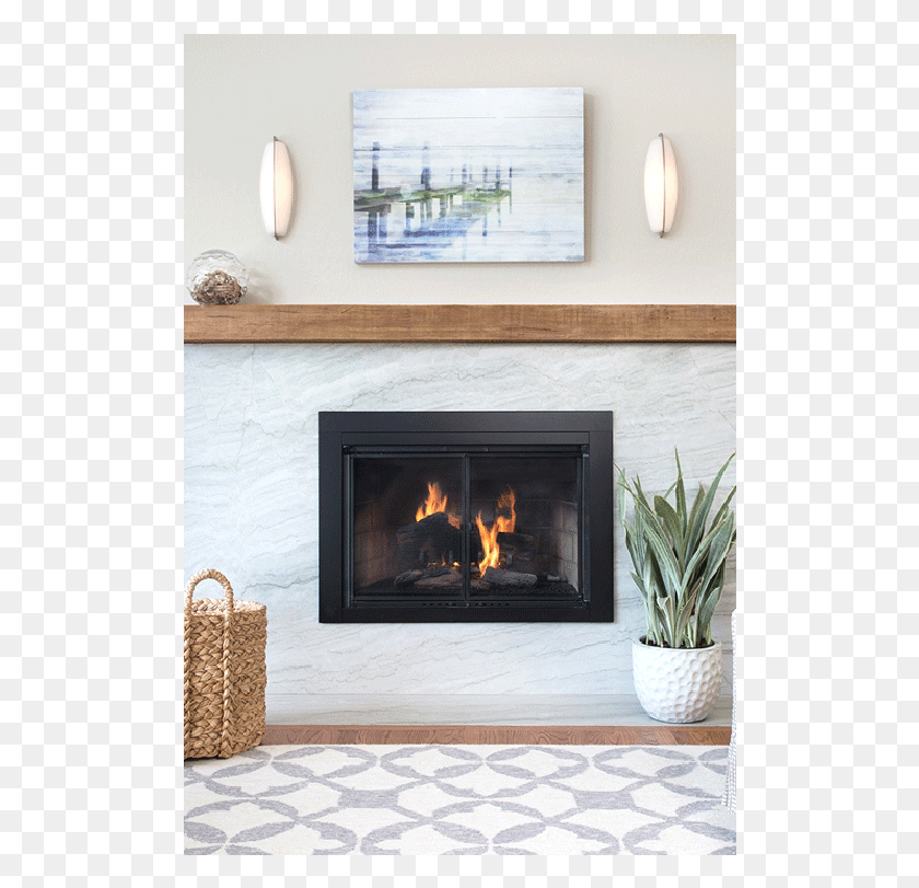 506x751 Fireplace Hearth, Indoors, Furniture, Screen HD PNG Download