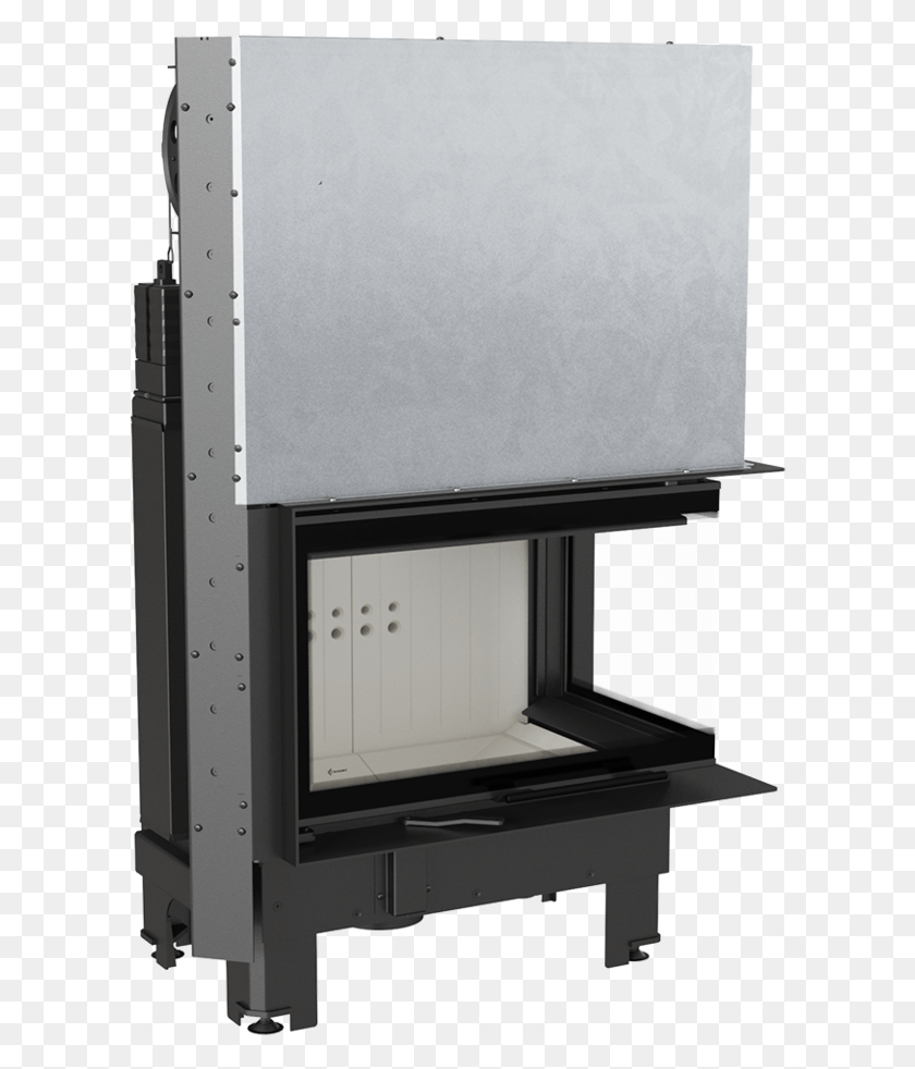 604x922 Fireplace Mbm 10 Right Bs Guillotine Kaminofen Wasserfhrend Mit Hebetr, Oven, Appliance, Water HD PNG Download