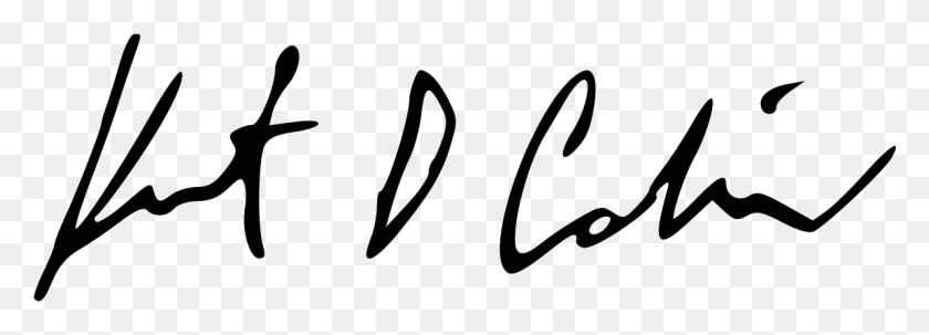 1151x360 Фирма Де Курт Кобейн Подпись Курта Кобейна, Серый, Мир Варкрафта Png Скачать