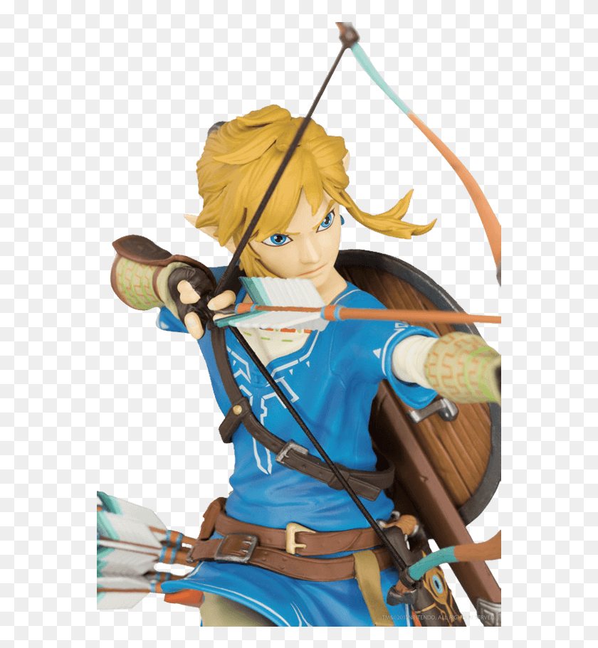 569x851 First 4 Figures Link Breath Of The Wild, Person, Human, Archery HD PNG Download