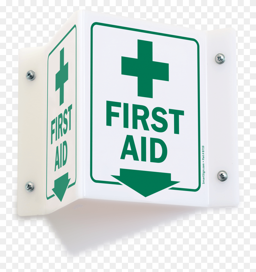 1387x1476 First Aid 3d Projecting Signs Safety First, Bandage HD PNG Download