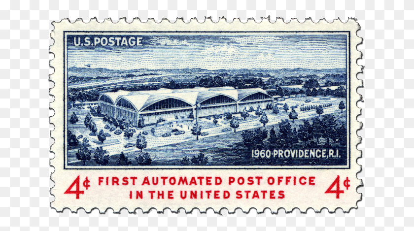 645x409 Descargar Png Primera Oficina De Correos Automatizada En 1960 Primera Oficina De Correos Automatizada, Sello Postal, Cartel, Publicidad Hd Png