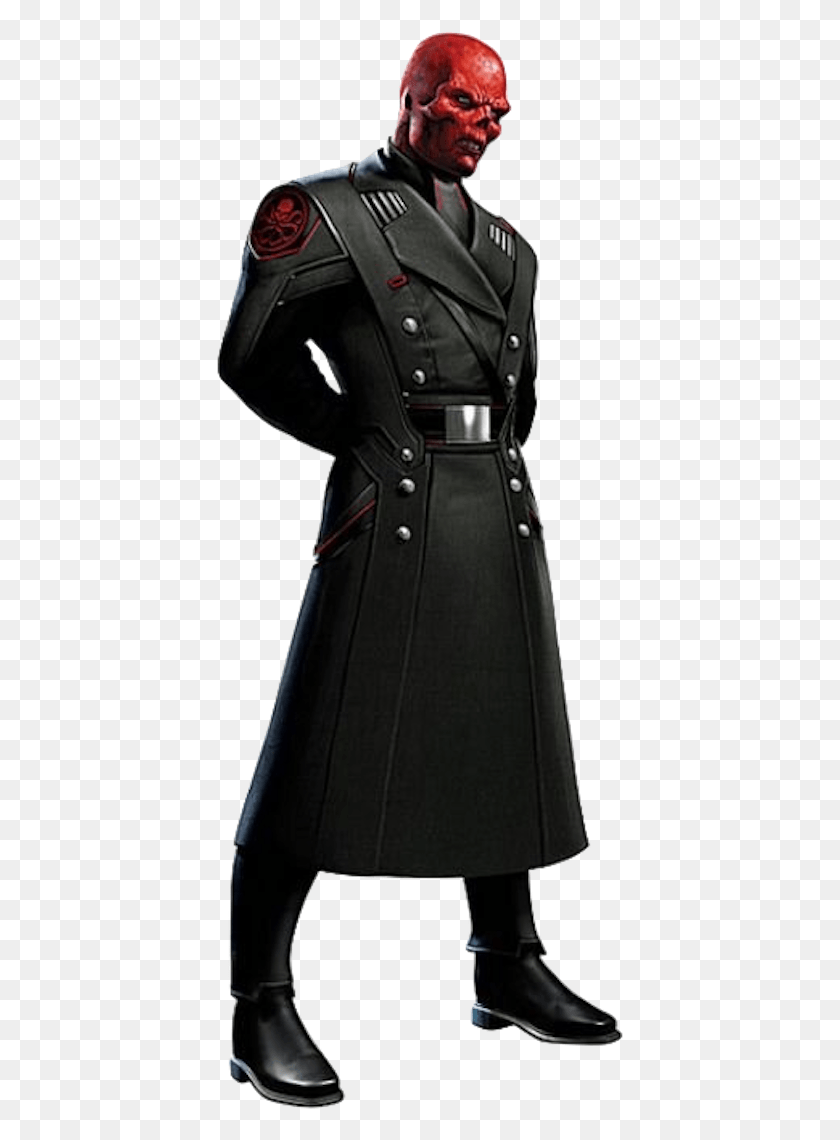 414x1080 First Avenger Red Skull, Clothing, Apparel, Coat HD PNG Download