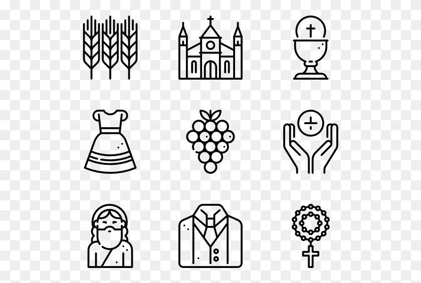 511x505 First Communion First Holy Communion Icon, Gray, World Of Warcraft HD PNG Download