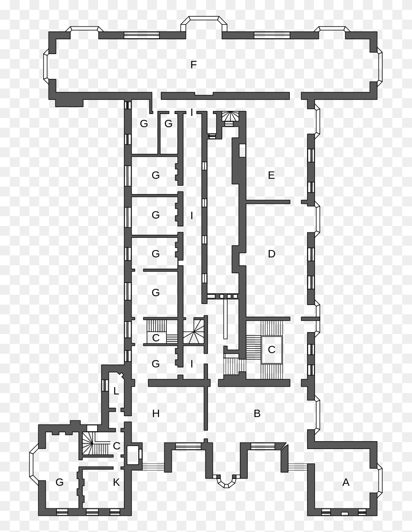 725x1023 First Floor Bramshill House Drawing Stratfield Saye House Layout, Plan, Plot, Diagram HD PNG Download