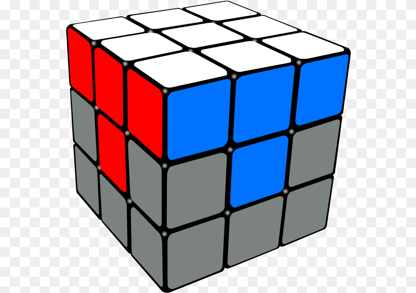 577x593 First Layer Completed Rubik39s Cube First Layer Solved, Toy, Rubix Cube, Ammunition, Grenade PNG